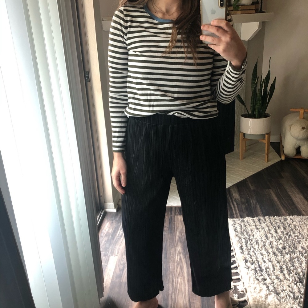 Black Madewell crop pants